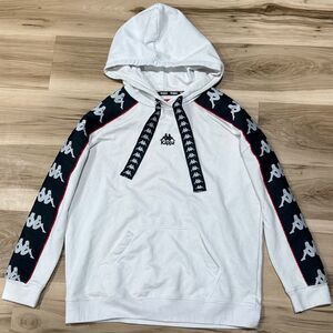 Kappa White Blue Hoodie Sweatshirt Men’s Small